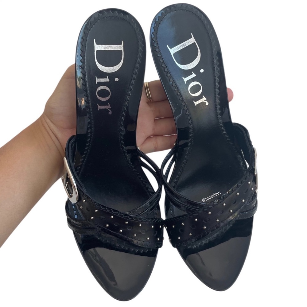 |SOLD| Authentic Christian Dior Trick Clog Black Platform Heels